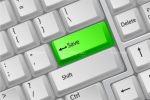 Green Keyboard Save Button